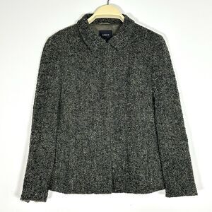 Akris Gray Boucle 95% Alpaca Blazer Jacket Made in Italy